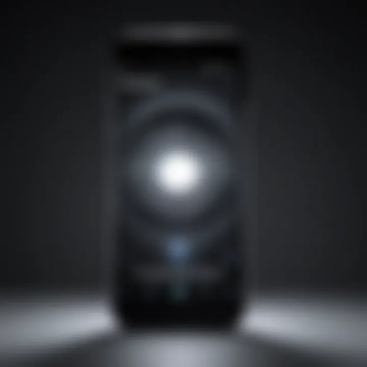 App store page for flashlight applications on Samsung phone