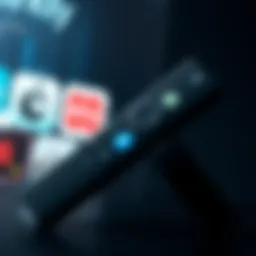 Illustration of Firestick device with apps