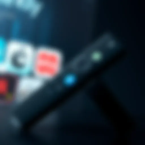 Illustration of Firestick device with apps