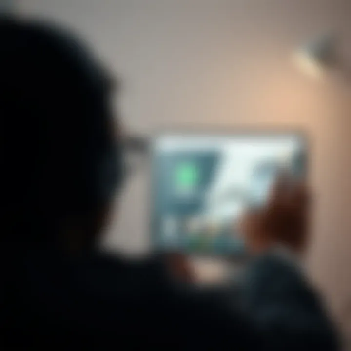 Engaging in a WhatsApp Video Call User engaging in a video call on WhatsApp