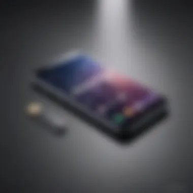 Illustration showcasing various methods to unlock a Galaxy phone