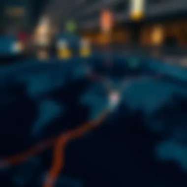 Distance Visualization with Google Maps Visualizing distance calculations on a map