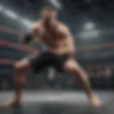 Virtual MMA fighter in action