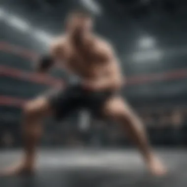 Virtual MMA fighter in action