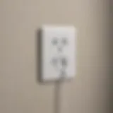 Modern smart outlet with sleek design