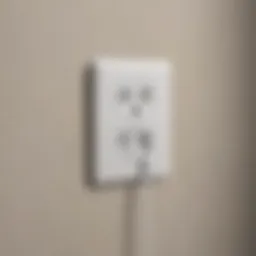 Modern smart outlet with sleek design