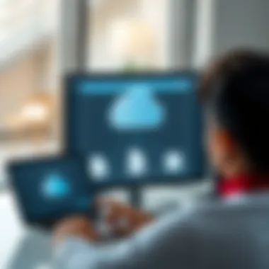 Accessing Your Files Anytime, Anywhere User accessing cloud storage from multiple devices