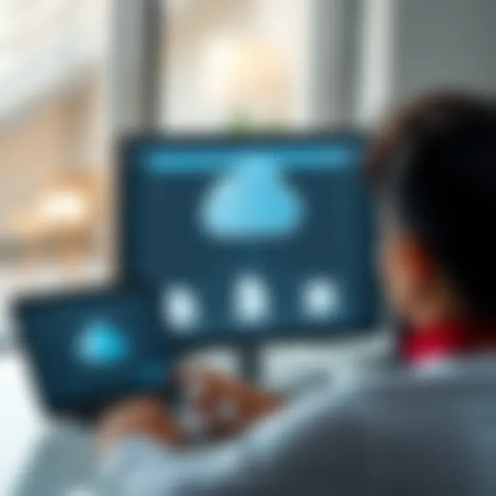 Accessing Your Files Anytime, Anywhere User accessing cloud storage from multiple devices