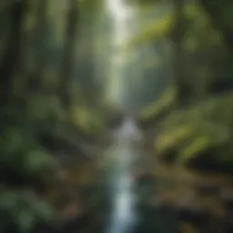 Artistic collage showcasing nature's juxtaposition