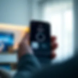 User navigating the Amazon Eero app interface on a mobile device