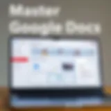 User-friendly dashboard of Google Docs showcasing various document options