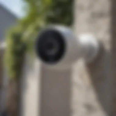 User Reviews of Nest Cam Outdoor Camera User feedback and reviews of the Nest Cam Outdoor Camera displayed on a digital platform.