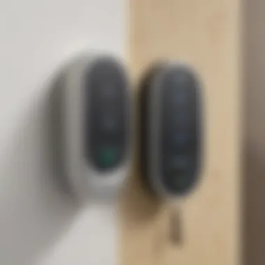 Illustration demonstrating Nest Secure Alarm System key fob