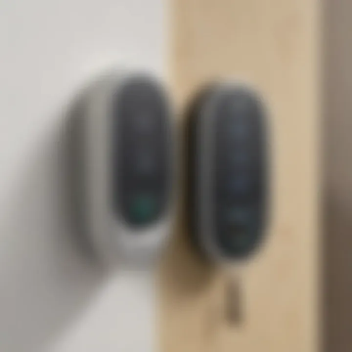 Illustration demonstrating Nest Secure Alarm System key fob