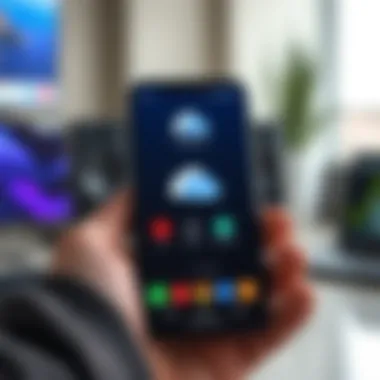 Overview of OneDrive mobile app interface on Android