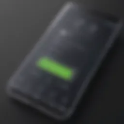 An illustration showcasing a battery optimization app interface