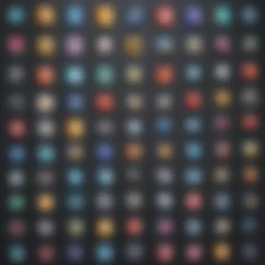 Personalized Icons Showcase A collage of unique and personalized icons representing different user preferences.