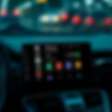 User interface of Pioneer Android Radio displaying advanced features