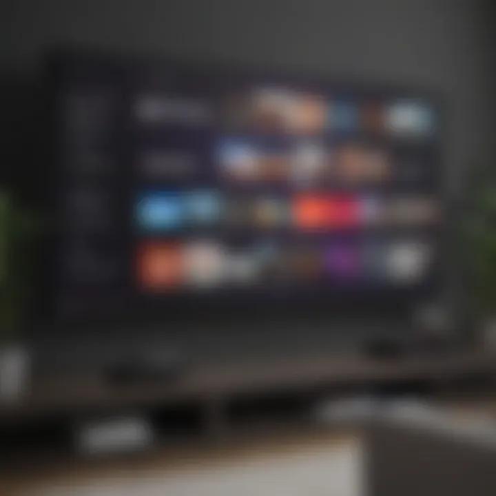 A vibrant screen displaying a popular free channel content on Roku.