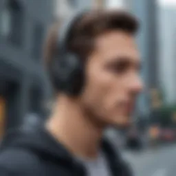 Sleek Bluetooth headphones with superior sound quality