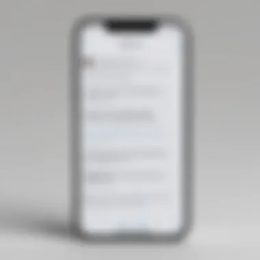 Text Messages on iOS Device Screenshot of text messages on an iOS device
