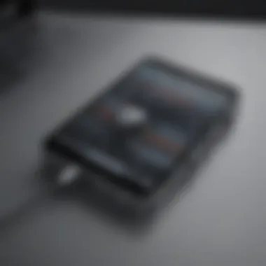 Recording Interface on Mobile Device Mobile device showcasing recording interface