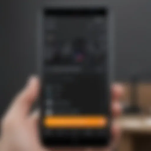 Samsung smartphone screen displaying voice recording app