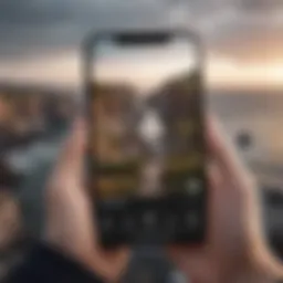 A smartphone displaying a photo recovery app