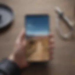 Samsung Galaxy device showcasing photo recovery options