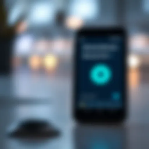 Android device displaying a recovery tool interface