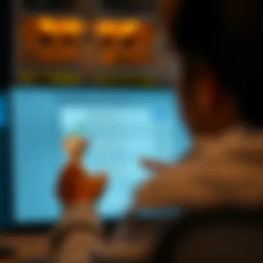 User navigating through photo recovery options