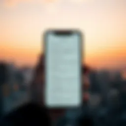 Smartphone app displaying text retrieval options