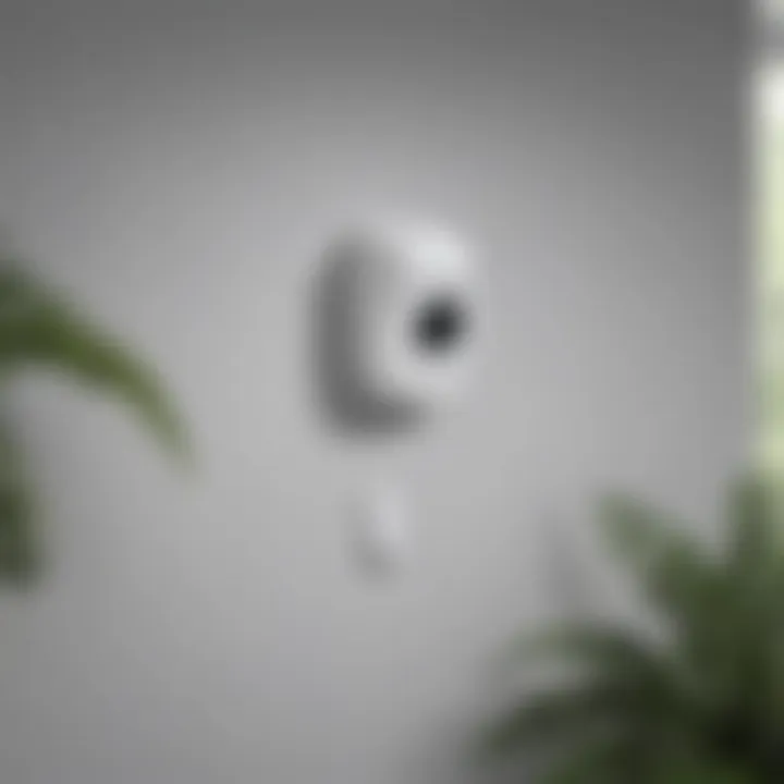 Elegant home security solution in white