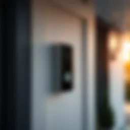 Sleek design of the Ring Solar Doorbell