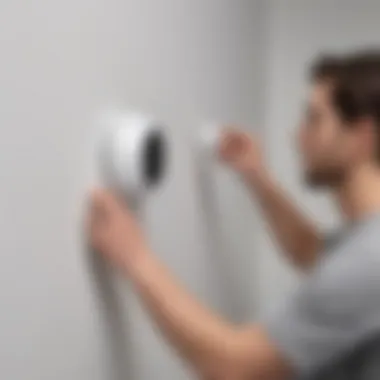 Installation of the Ring Wireless Camera on a wall