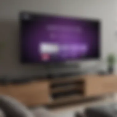 Screenshot of Roku Channel installation process on a TV