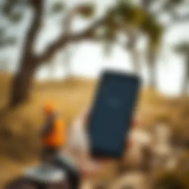 Samsung Galaxy XCover Pro in Action Samsung Galaxy XCover Pro in outdoor environment