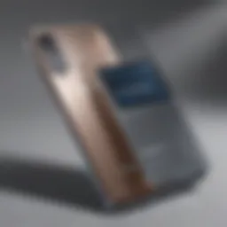 Elegant design showcasing the Samsung mobile series