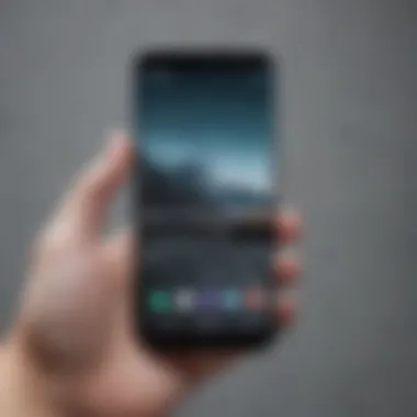 Innovative Smartphone Design by Samsung Sleek Samsung smartphone showcasing innovative design