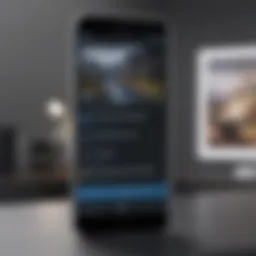 Illustration of a Samsung smartphone displaying the screenshot function