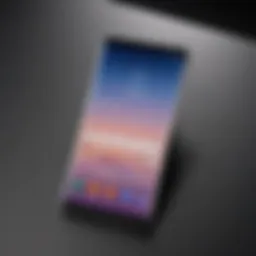 Latest Samsung flagship model showcasing sleek design