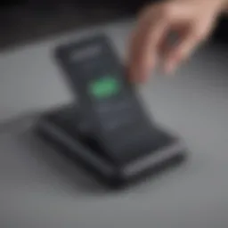 Samsung Wireless Charging Battery Pack in action