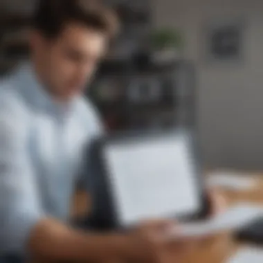 Ensuring Quality in Your Document Scanning A user reviewing their scanned document for quality