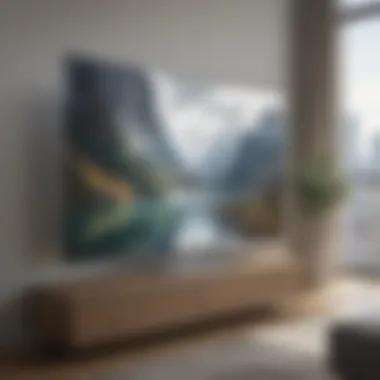Reflective Screen Mirroring Reflection of Apple Phone Screen on Samsung TV