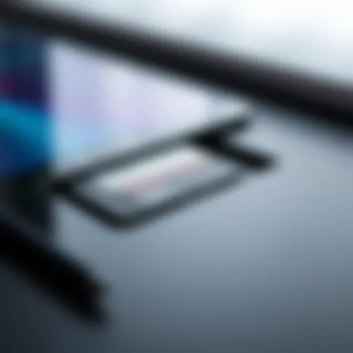 Samsung Galaxy Tab S7 with an SD card inserted Samsung Galaxy Tab S7 with an SD card inserted