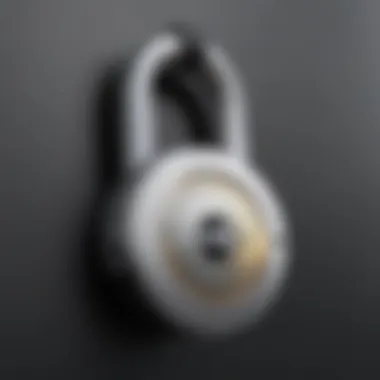 Ensuring Privacy and Security Illustration of digital security padlock protecting call recordings