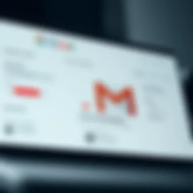 Gmail interface showcasing account settings