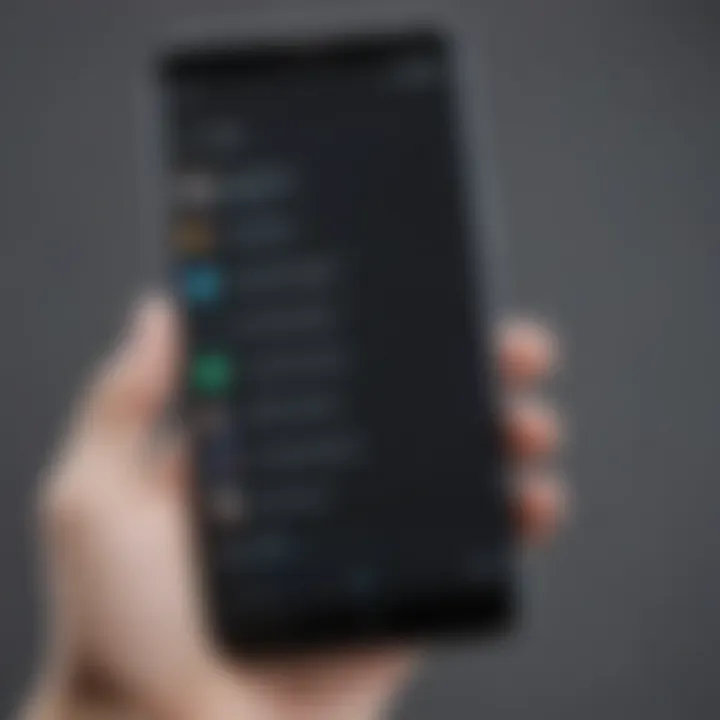 Privacy settings displayed on an Android device