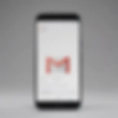 Illustration of smartphone with Gmail logo