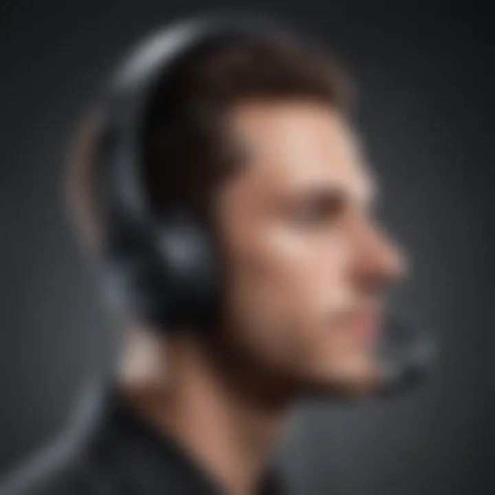 Sleek and modern headset design for professional use